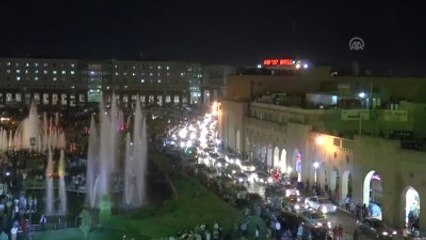 Tarihi Erbil Kalesinde Işık Gösterisi Yapıldı