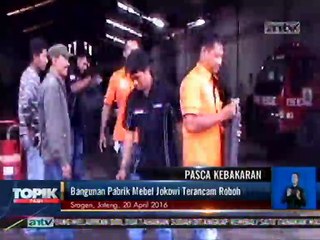 Usai Terbakar, Pabrik Mebel Keluarga Jokowi Terancam Roboh