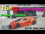GTA 5 - Top 5 Paint Jobs & Car Color Schemes Online - Best Zentorno Paint Jobs #1 (GTA V Paint Jobs)