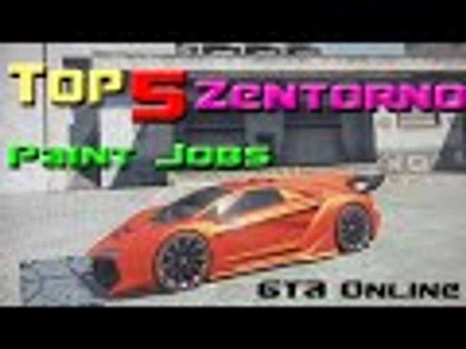 GTA 5 - Top 5 Paint Jobs & Car Color Schemes Online - Best Zentorno Paint Jobs #1 (GTA V Paint Jobs)