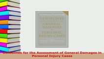 PDF  Guidelines for the Assessment of General Damages in Personal Injury Cases  EBook