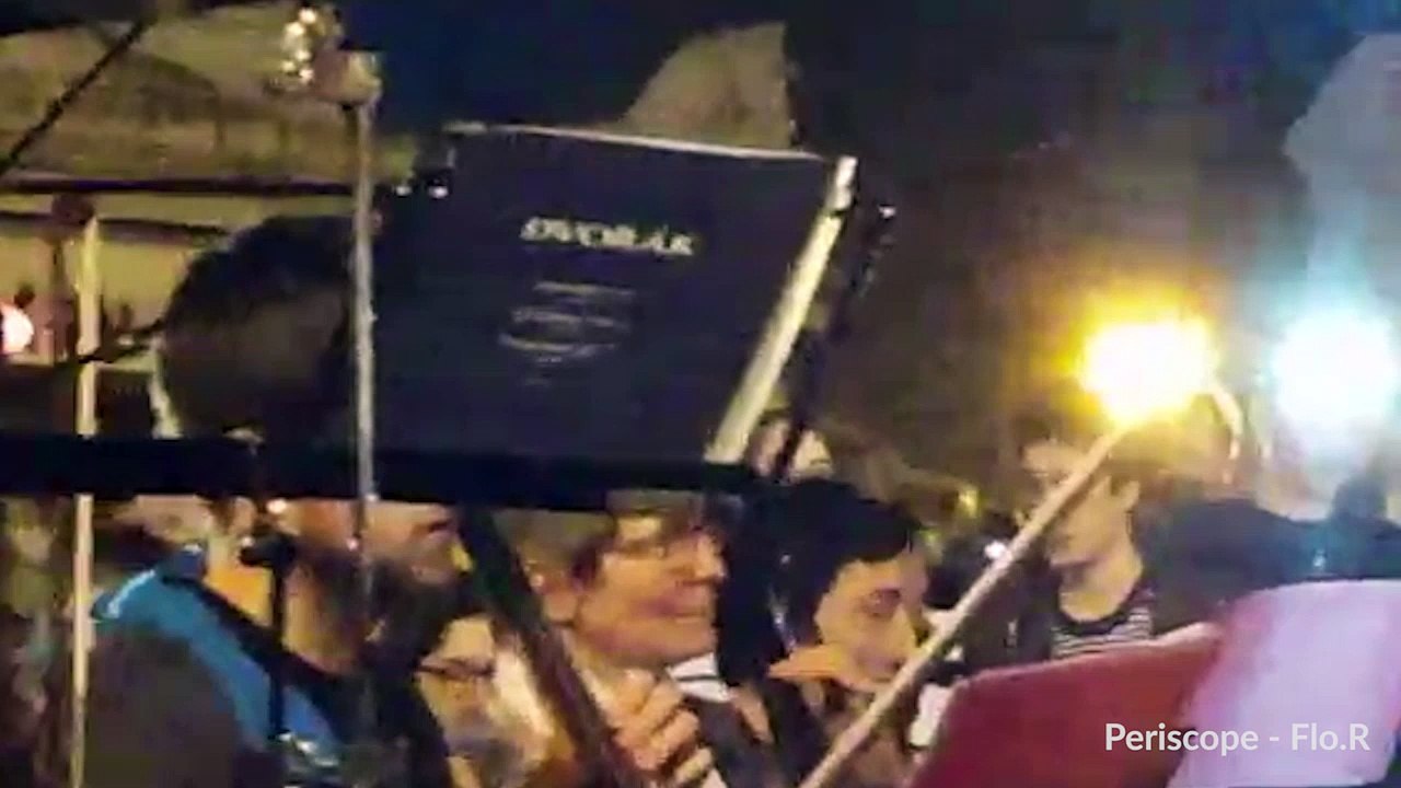 "Nuit debout" fait jouer la symphonie du Nouveau monde par "l'orchestre debout"