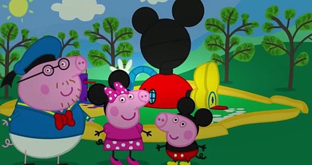 ✪✪ Peppa Pig em Português, Peppa pig se trasnformam em Mickey e Minnie (Disney Kid Mais) ✪✪