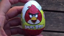 2 Angry Birds Surprise Eggs Unwrapping - Angry Birds Surprise Egg - Kinder Surprise Egg Part 1