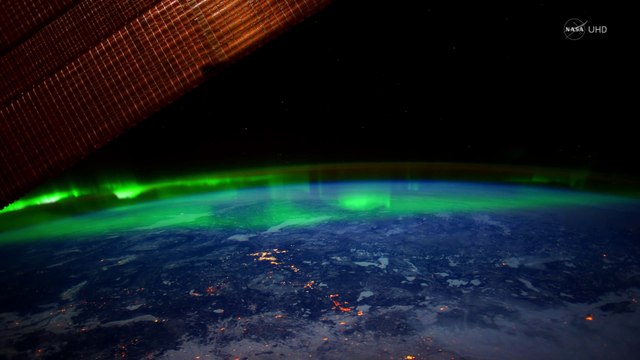 Des Aurores boréales filmées de l'espace par la NASA
