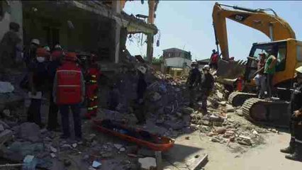 La esperanza de encontrar supervivientes se desvanece en Manta