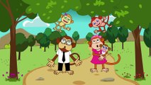 Çizgi Film Çocuk Şarkıları - Parmak Ailesi Maymunlar - Finger Family Türkçe - Adisebaba TV