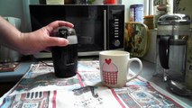 How to grind and brew a French Press cup of coffee, using Zabu beans & grinder.