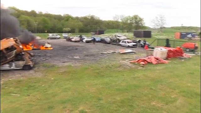 Violences urbaines: exercice police- pompiers