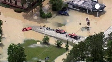Historic floods in Houston displace hundreds