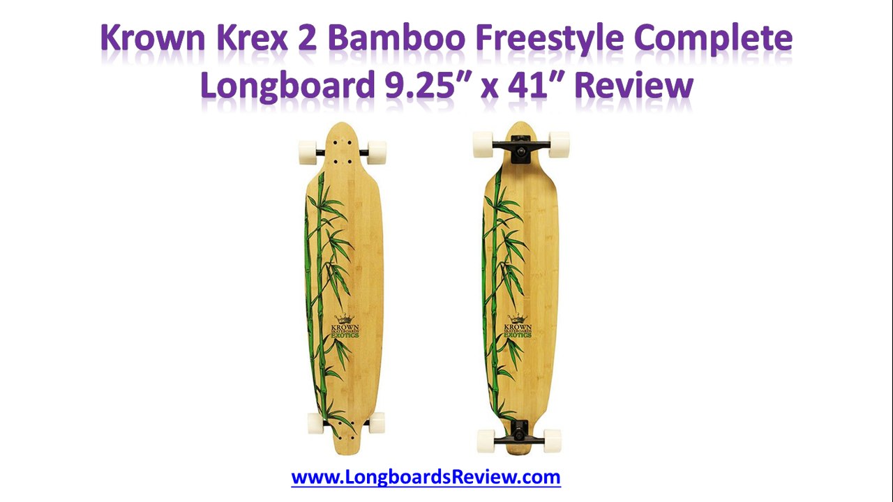 Krown Krex 2 Bamboo Freestyle Complete Longboar...