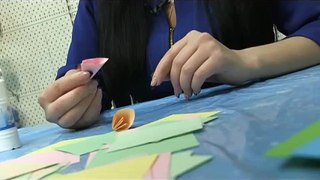 Рукоделие - Кусудама - Шар из бумажных цветов - Видео-мастер-класс