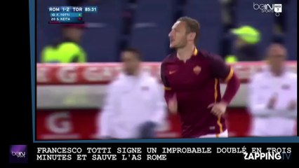Francesco Totti marque un improbable doublé en trois minutes et sauve l’AS Rome (vidéo)