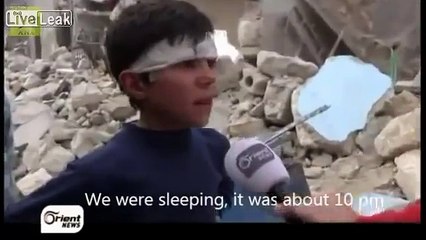 A heart breaking story of a Syrian boy