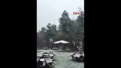 Bolu Abant'a Kar Yağdı