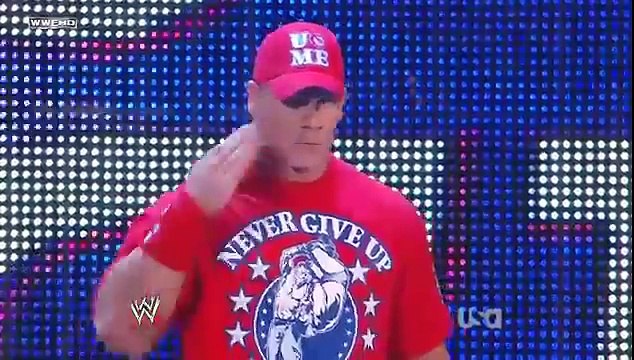 RAW John Cena & Rey Mysterio vs CM Punk & R-Truth (Bret Hart Special Ref)