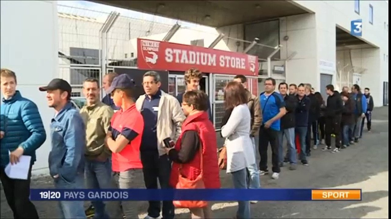 avant match Nîmes - Lens du 22 04 2016