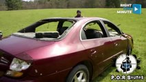 Boat Sails Away and Car Sinks Into Lake