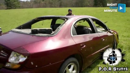 Boat Sails Away and Car Sinks Into Lake