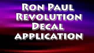 Ron Paul Revolution Decals