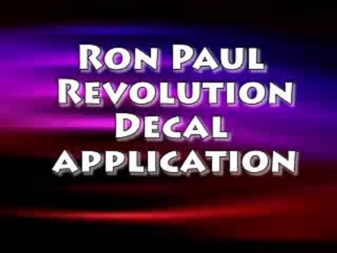 Ron Paul Revolution Decals