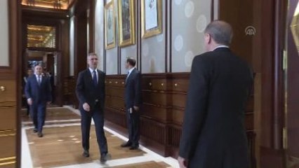Erdoğan, NATO Genel Sekreteri Stoltenberg'i Kabul Etti