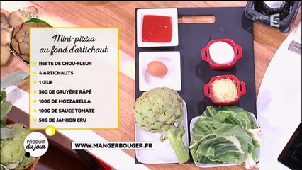 Recette : mini-pizza au fond d'artichaut