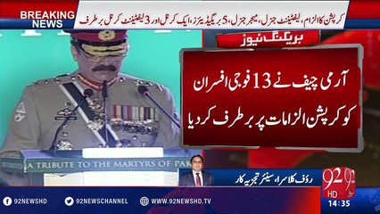 Download Video: COAS Gen Raheel Sharif Sacks 13 High-Ranking Army Officials - 21 April 2016