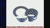 special produk American Atelier Quatre 16Piece Round Dinnerware Set Navy