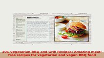 Download  101 Vegetarian BBQ and Grill Recipes Amazing meatfree recipes for vegetarian and vegan Read Full Ebook