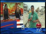 Continúa la remoción de escombros y rescate de víctimas en Pedernales