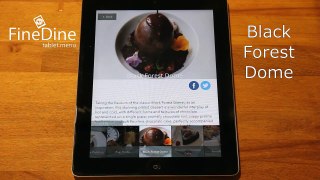 FineDine Tablet Menu Dessert Video