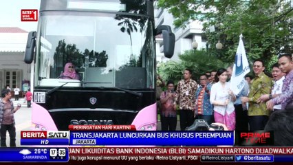 Bus Pink Transjakarta Khusus Buat Wanita Diluncurkan