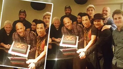 Deepika Padukone celebrating with Vin Diesel wrap up party