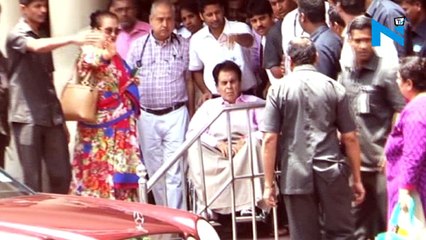 Saira Banu accompanies hubby as her gets discharged from hospital