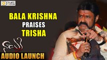 Balakrishna Sensational Comments on Trisha at Nayaki Audio Launch - Filmyfocus.com