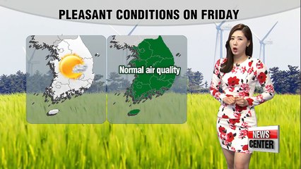 Mild and sunny Friday under clean air