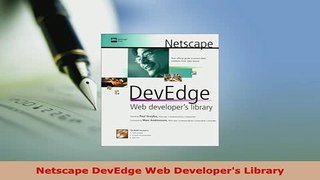 PDF  Netscape DevEdge Web Developers Library  Read Online
