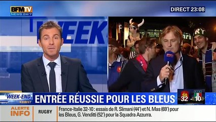 Denis Charvet dépité malgré la victoire de la France vs l&#39;Italie 32 à 10 - 2015 09 19
