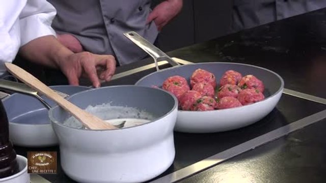Chef Une Recette : Boulettes de veau au citron confit crème coco par Naoko ROQUET