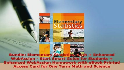 Download  Bundle Elementary Statistics 11th  Enhanced WebAssign  Start Smart Guide for Students  Free Books
