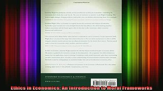 READ Ebooks FREE  Ethics in Economics An Introduction to Moral Frameworks Full EBook