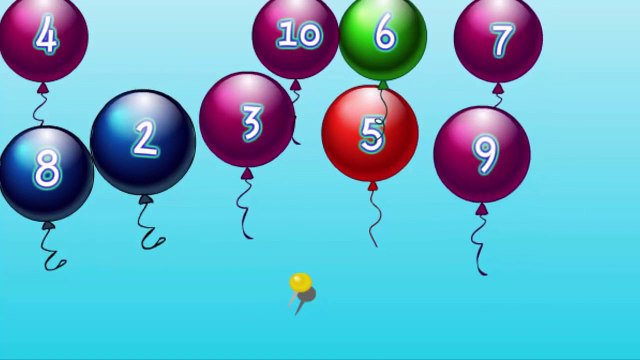 Counting Numbers Learn How to Count from 1 to 10 Nursery Rhymes Counting numbers with balloons