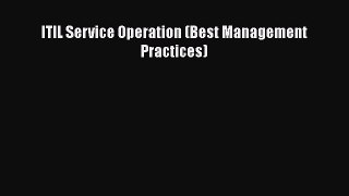 PDF ITIL Service Operation (Best Management Practices)  EBook