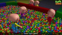 Five Little Babies Playing With Balls  Nursery Rhymes & Childrens Songs  Zool Babies BallPit ... [HD, 720p]