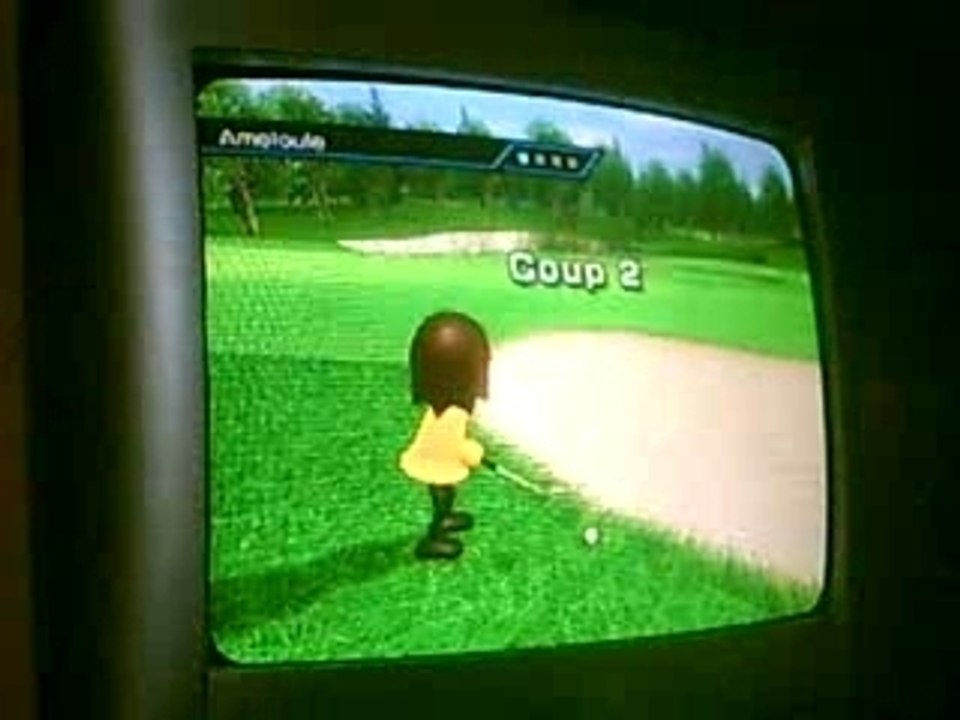 Wii sport golf debutant