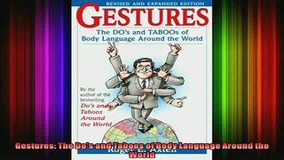 READ book  Gestures The Dos and Taboos of Body Language Around the World Full Free