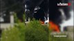 Ris-Orangis : violent incendie sur un toit d’immeuble