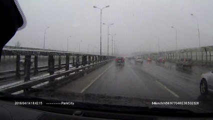 Ice Dagger Hits windshield