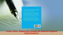 Download  Learn SEO Beginners Guide to Search Engine Optimization  Read Online